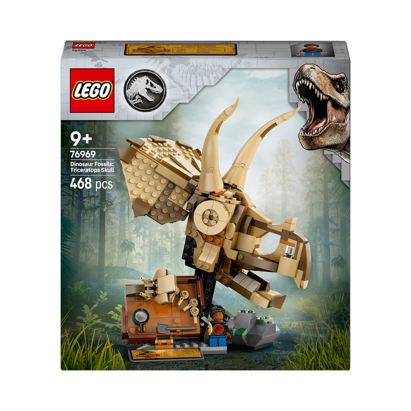 LEGO Jurský svet 76969 Dinosaurie kosti: Lebka Triceratopsa